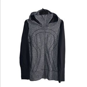 Lululemon zip hoodie in grey/black